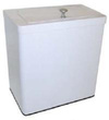 Sanitary Towel Bin - White Steel - 15L - Small